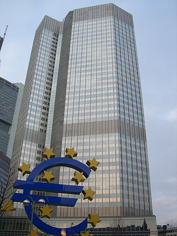 L'Eurotorre di Francoforte, sede della Banca centrale europea